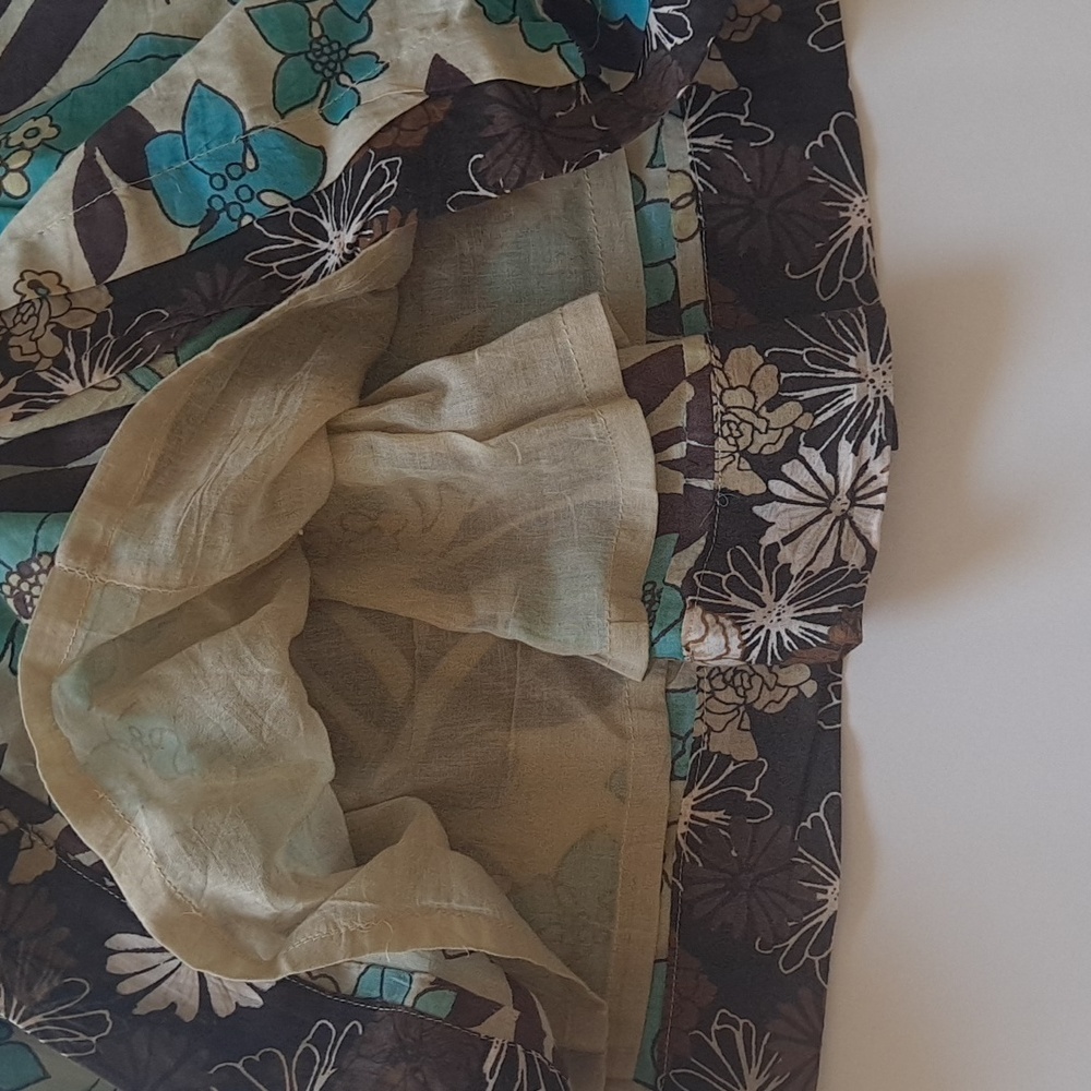 Energie Size S Floral Skirt with Elastic Waist 100% COTTON - Picture 2 of 5